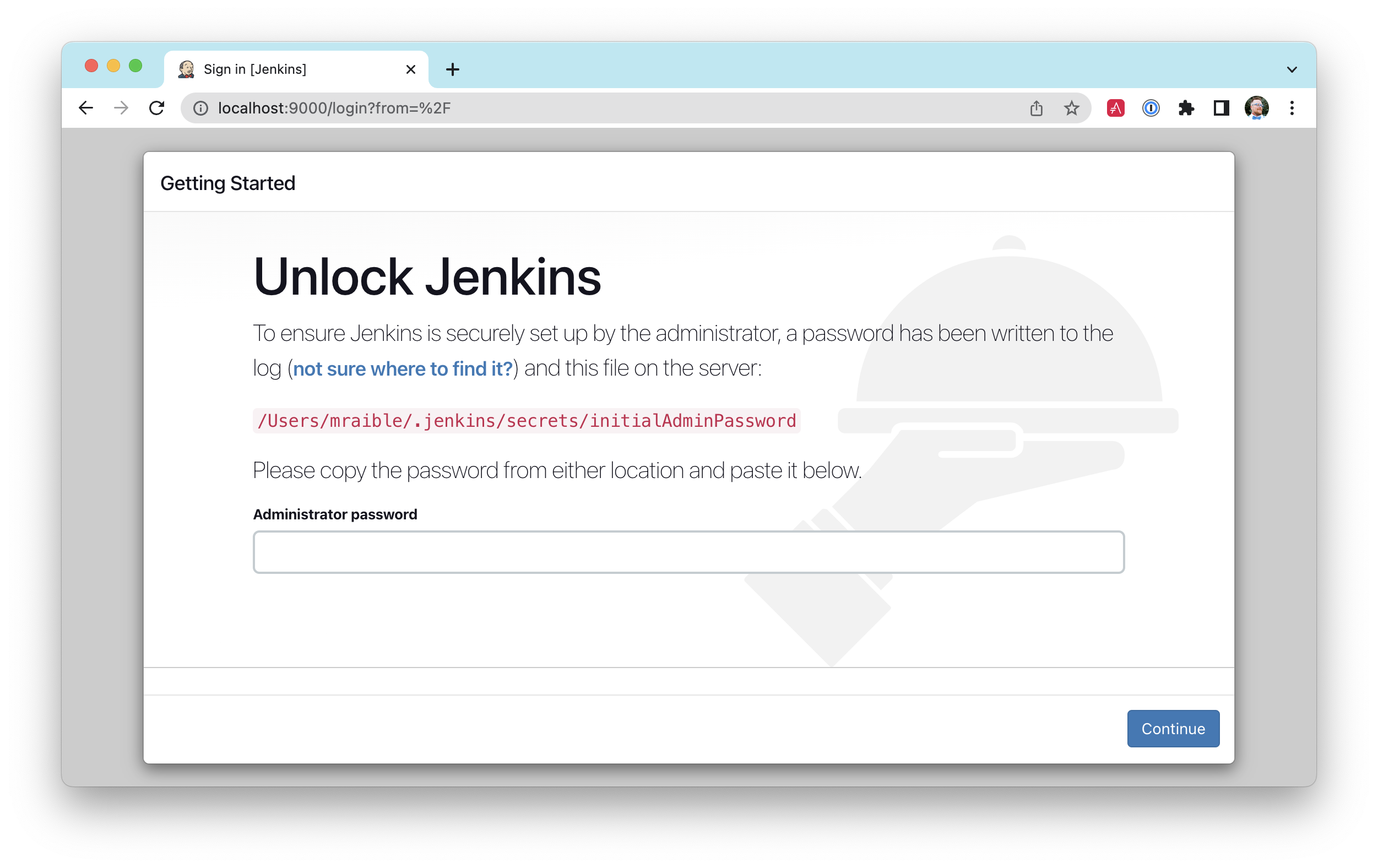 Unlock Jenkins